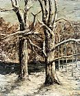 Gustave Courbet Woods in the Snow painting